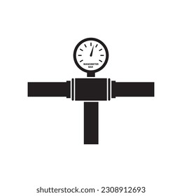 Gas pipeline vector icon. Tube flat sign design. Piping icon. Pipeline symbol pictogram. UX UI icon