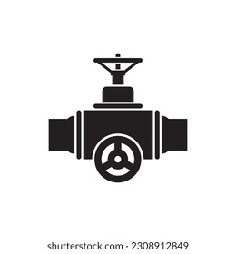 Gas pipeline vector icon. Tube flat sign design. Piping icon. Pipeline symbol pictogram. UX UI icon