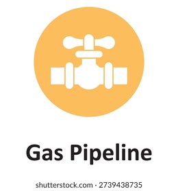 Gas pipeline Vector icon which can easily modify or edit


