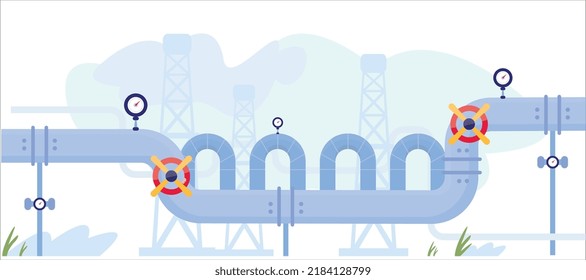 Gas piplene. Oil pipeline. Oil and gas transportation. Background. Industry. Gas consumption.