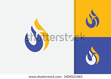 gas with plane symbol logo design vector template
