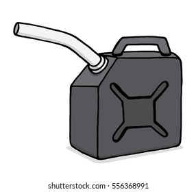 gas plastic container / cartoon vector and illustration, hand drawn style, isolated on white background.