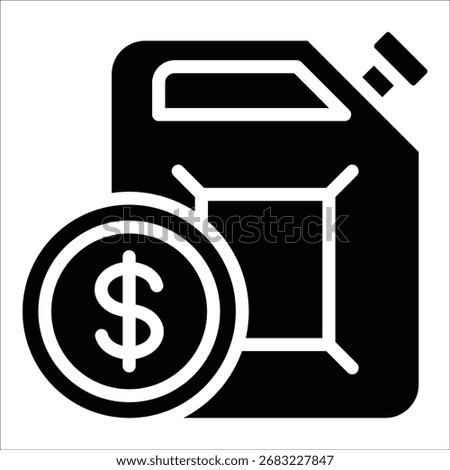 Gas Price Icon Element For Design