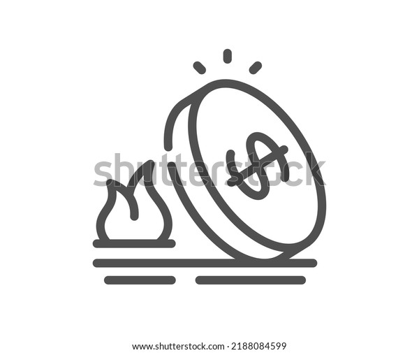 Gas price line icon. Fuel tax sign. LPG rate\
symbol. Quality design element. Linear style gas price icon.\
Editable stroke. Vector