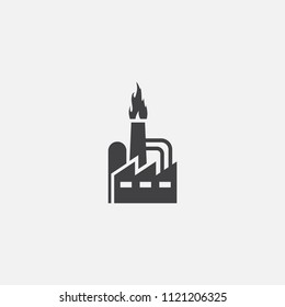 gas production base icon. Simple sign illustration. gas production symbol design from Russia series. Can be used for web, print and mobile