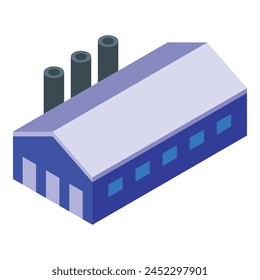 Gas production factory icon isometric vector. Tank storage. Industrial delivery