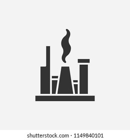 Gas production icon illustration,vector energy sign symbol