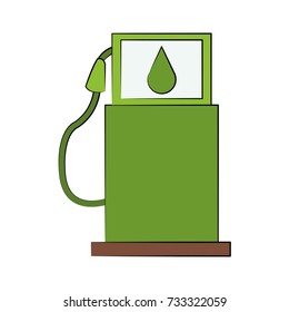 gas pump eco friendly icon image 