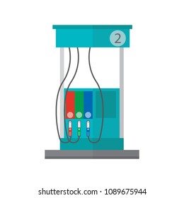Gas pump in flat style,Vector illustration.