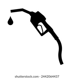 Gas Pump or Fuel Nozzle Icon. Gas Station Icon. Vector Illustration. 