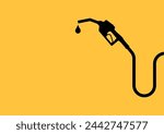Gas Pump or Fuel Nozzle. Gas Station Concept. Vector Illustration. 