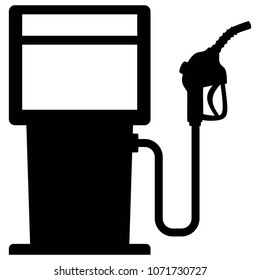 Gas Pump Graphic - A vector cartoon illustration of a gas pump concept.