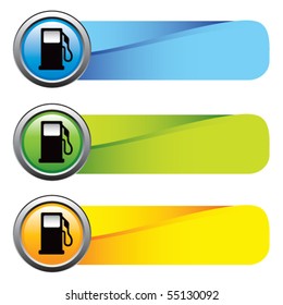 gas pump icon colored tabs