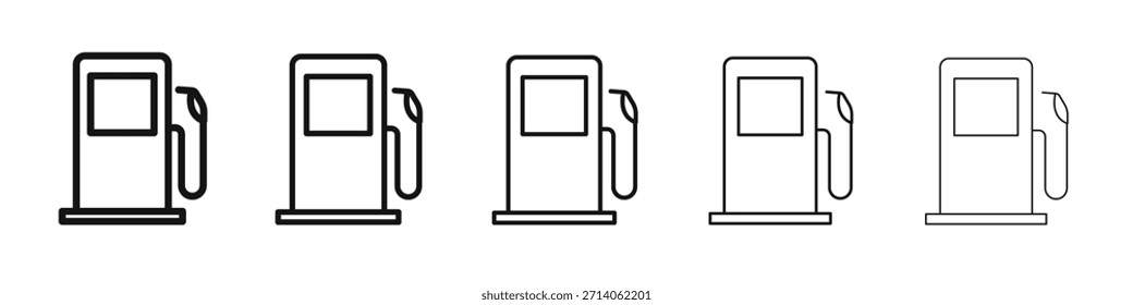 Design de ícone de bomba de gás, logotipo, aplicativo, IU. Ilustração vetorial, EPS