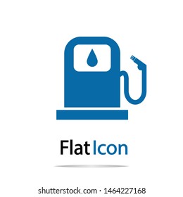 gas pump icon isolated on white background.