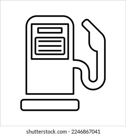 Gas Pump Icon in Line Style