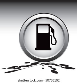 Gas Pump Icon On Oil