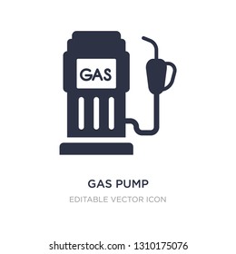 gas pump icon on white background. Simple element illustration from General concept. gas pump icon symbol design.