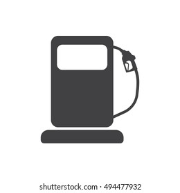 gas pump icon on the white background