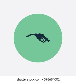 Gas Pump icon silhouette vector illustration

