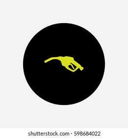 Gas Pump icon silhouette vector illustration

