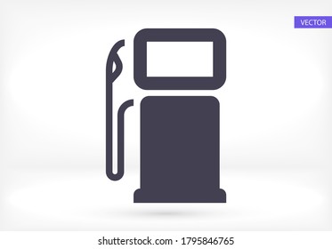 Tankpumpensymbol. Vektorgrafik Eps10 . Lorem Ipsum-Flachdesign 