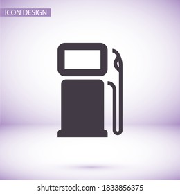 gas pump icon. Vector  Eps 10 . Lorem Ipsum Flat Design 