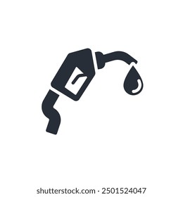 gas pump icon. vector.Editable stroke.linear style sign for use web design,logo.Symbol illustration.