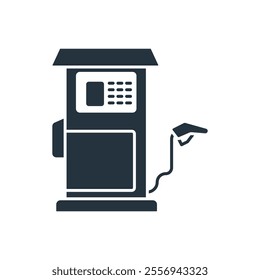 gas pump icons  symbol vector elements for infographic web