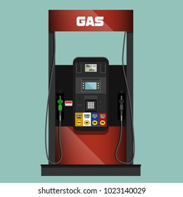 Gas Pump Illustration Stock Vector (Royalty Free) 1023140029 | Shutterstock