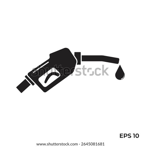 gas pump nozzle flat icon vector