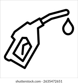 Gas Pump Nozzle Icon Element For Design