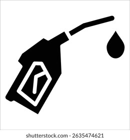 Gas Pump Nozzle Icon Element For Design