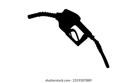 Gas Pump Nozzle silhouette, high quality vector