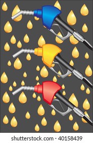 gas pump nozzle vector illustration