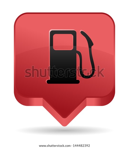gas pump red icon for\
maps location