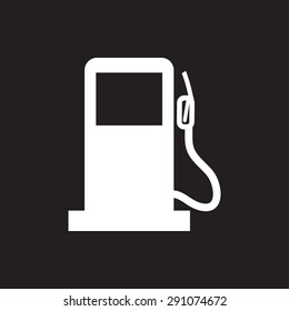Gas pump sign icon, vector illustration. Flat design style