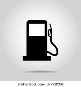 Gas pump sign icon, vector illustration. Flat design style
