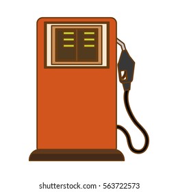 gas pump station gasoline or oil industry related icons image vector illustration design 