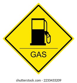 Gas pump station, Gas station sign, pump sign