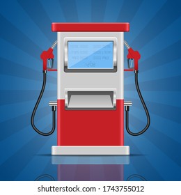 Gas pump vector design illustration isolated on background