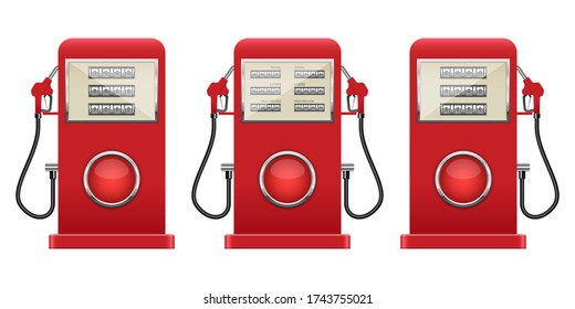 Gas pump vector design illustration isolated on background
