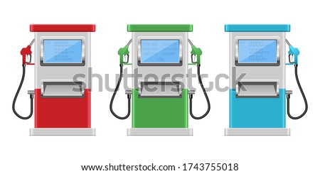 Gas pump vector design illustration isolated on background