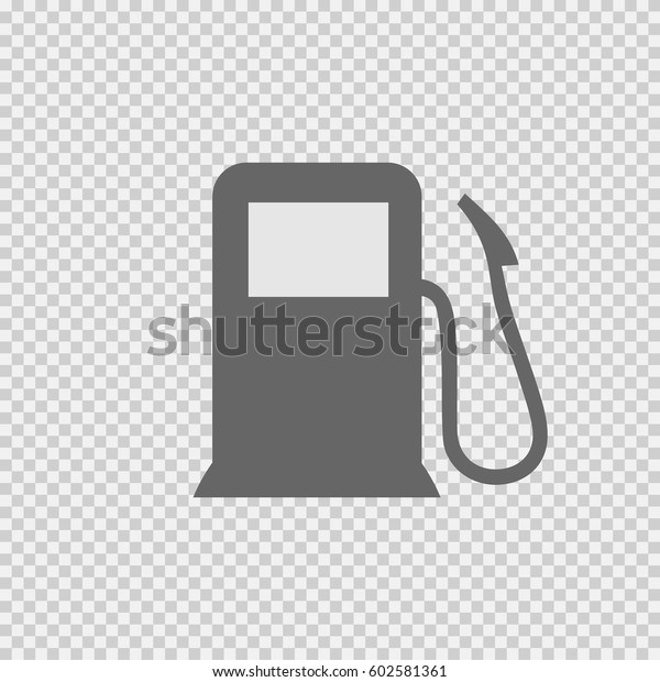 Gas pump vector icon eps 10. Gasoline station\
symbol on transparent\
background.