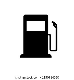 gas pump vector icon isolated on white background. icon illustration flat EPS.