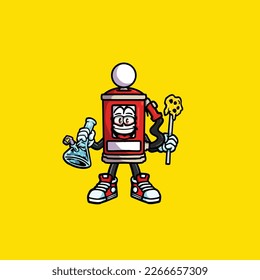 gas pump vector smoking joint hold nug weed cartoon