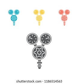 gas sensor icon. Vector sign for web graphic.