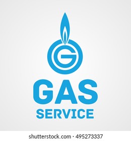 Gas service logotype