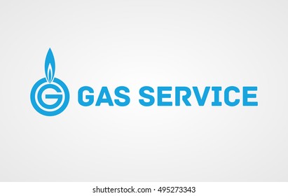Gas service logotype