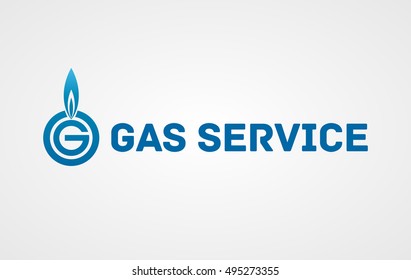 Gas service logotype